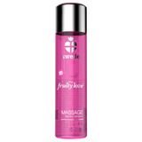 SWEDE Fruity Love Warming Effect Massage Oil Pink Raspberry and Rhubarb