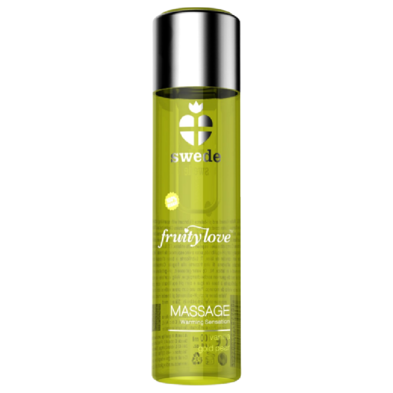 SWEDE Fruity Love Warming Effect Massage Oil Vanilla and Gold Pear