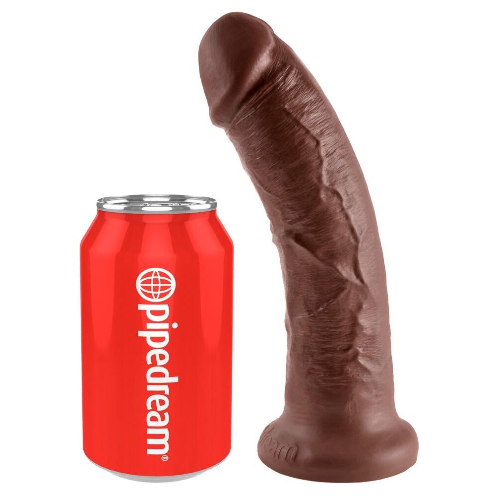 King Cock Dildo 8 Inch Brown