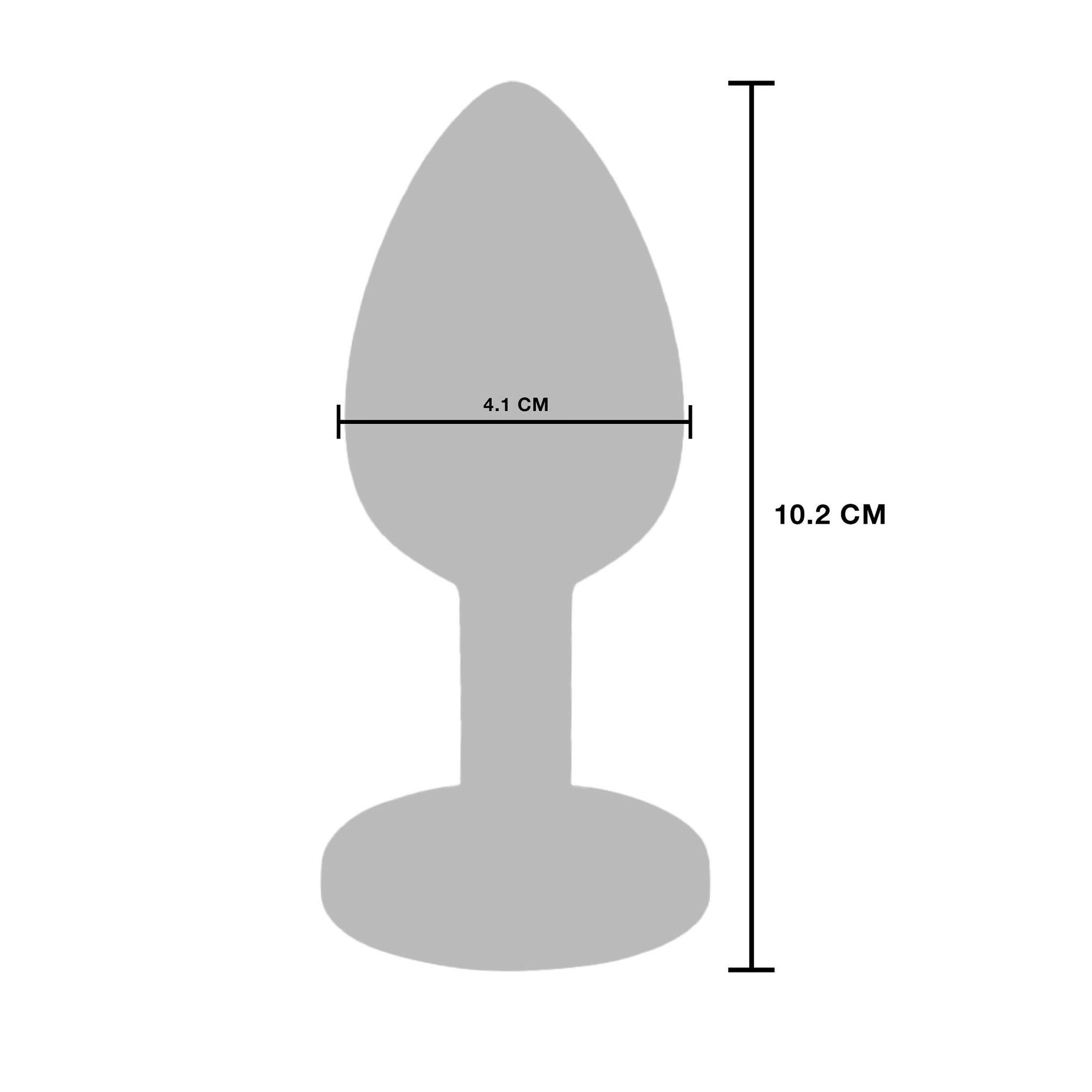 The Glider Metall plugg med vibrasjon - L