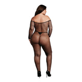 Le Désir Forførende Bodystocking med Off Shoulder-design - Pluz Size