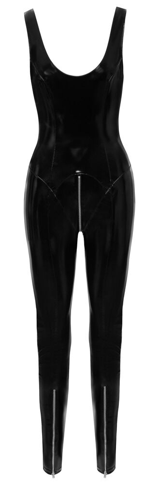 Sexy Catsuit i Lakk med Glidelås