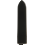 Svart, diskret OHMAMA! vibrerende bullet klitorisstimulator i myk silikon, 8,5 cm lang.