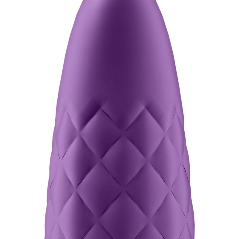 Lilla Satisfyer Ultra Power Bullet 5 klitorisvibrator i medisinsk silikon med quiltet design.
