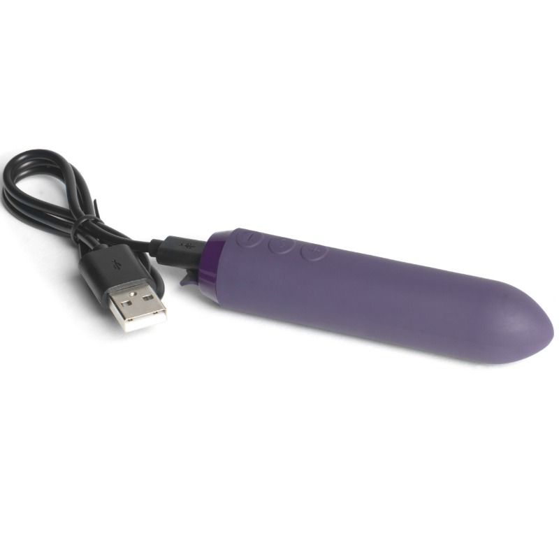 Lilla Je Joue Klassisk Bullet Vibrator i silikon med USB-ladekabel.