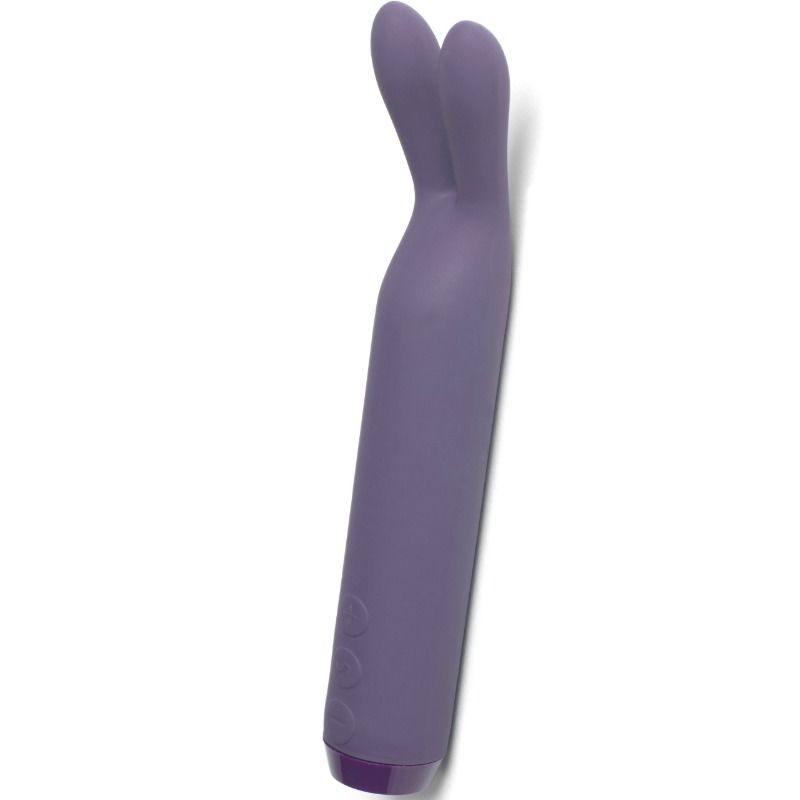 Lilla silikon rabbit bullet vibrator med to fleksible ører og kontrollknapper.