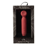 Je Joue Vita Bullet vibrator i matt korallrosa silikon, med avrundet tupp og kontrollknapper, i elegant svart eske.