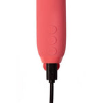 Je Joue Vita Bullet vibrator i rosa silikon med kontrollknapper og USB-ladeport.