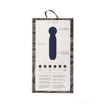 Dyp blå Je Joue Vita Bullet klitorisvibrator i emballasje, med avrundet tupp og minimalistisk design.