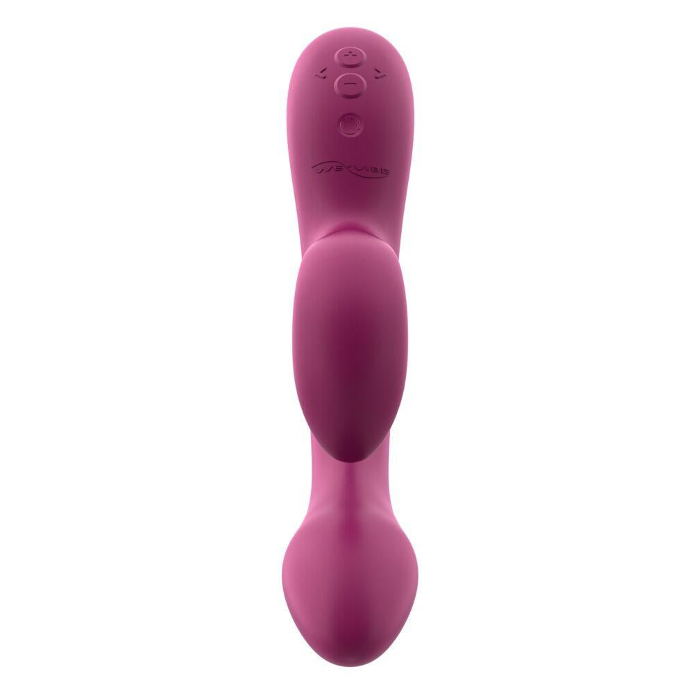 We-Vibe Nova 2 rabbitvibrator i mørk rosa silikon med fleksibelt skaft og klitorisstimulator.