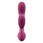 We-Vibe Nova 2 rabbitvibrator i mørk rosa silikon med fleksibelt skaft og klitorisstimulator.