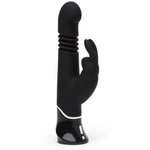 Svart Fifty Shades Greedy Girl rabbitvibrator med støtfunksjon, G-punktstimulator og kaninører.