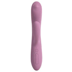 Trysta Neo rabbitvibrator i lilla silikon med G-punkt massasjekule og klitorisstimulator.