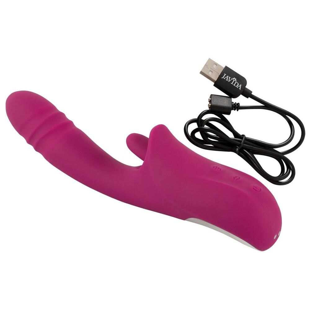 Javida Slikkende Rabbitvibrator med Støtfunksjon