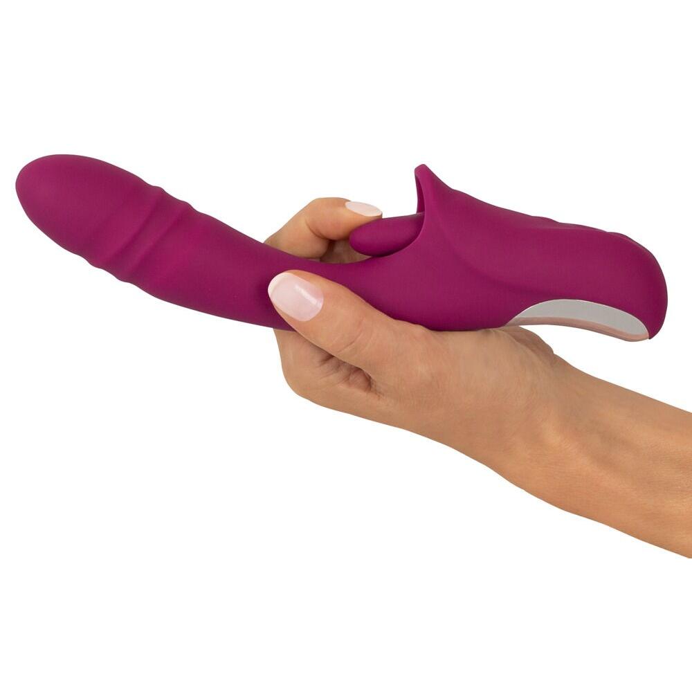 Javida Slikkende Rabbitvibrator med Støtfunksjon