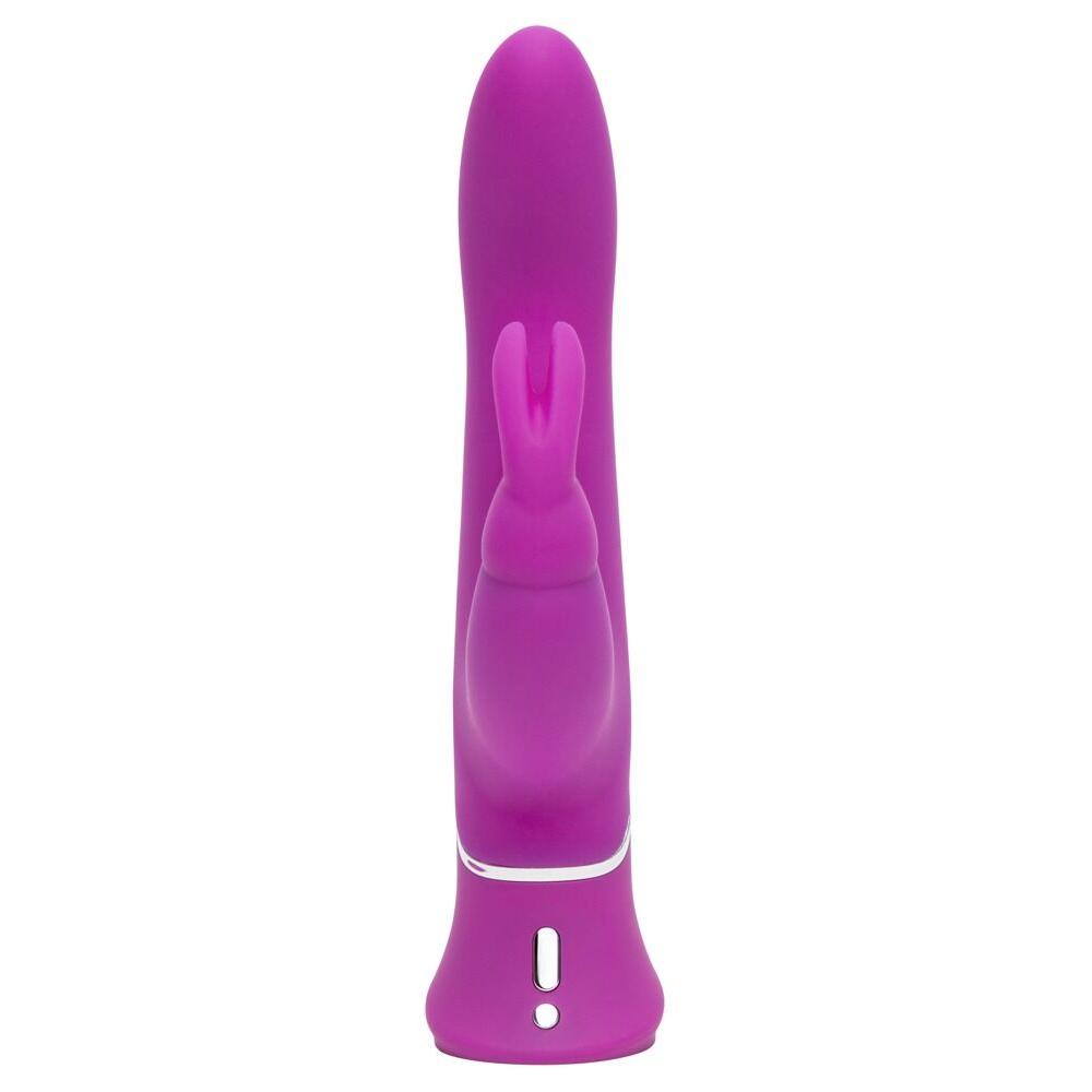 Lilla silikon Power Motion Rabbit vibrator med G-punktstimulering og klitorisstimulator.