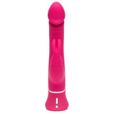 HappyRabbit dual density rabbit vibrator i rosa silikon med G-punkt og klitorisstimulator.