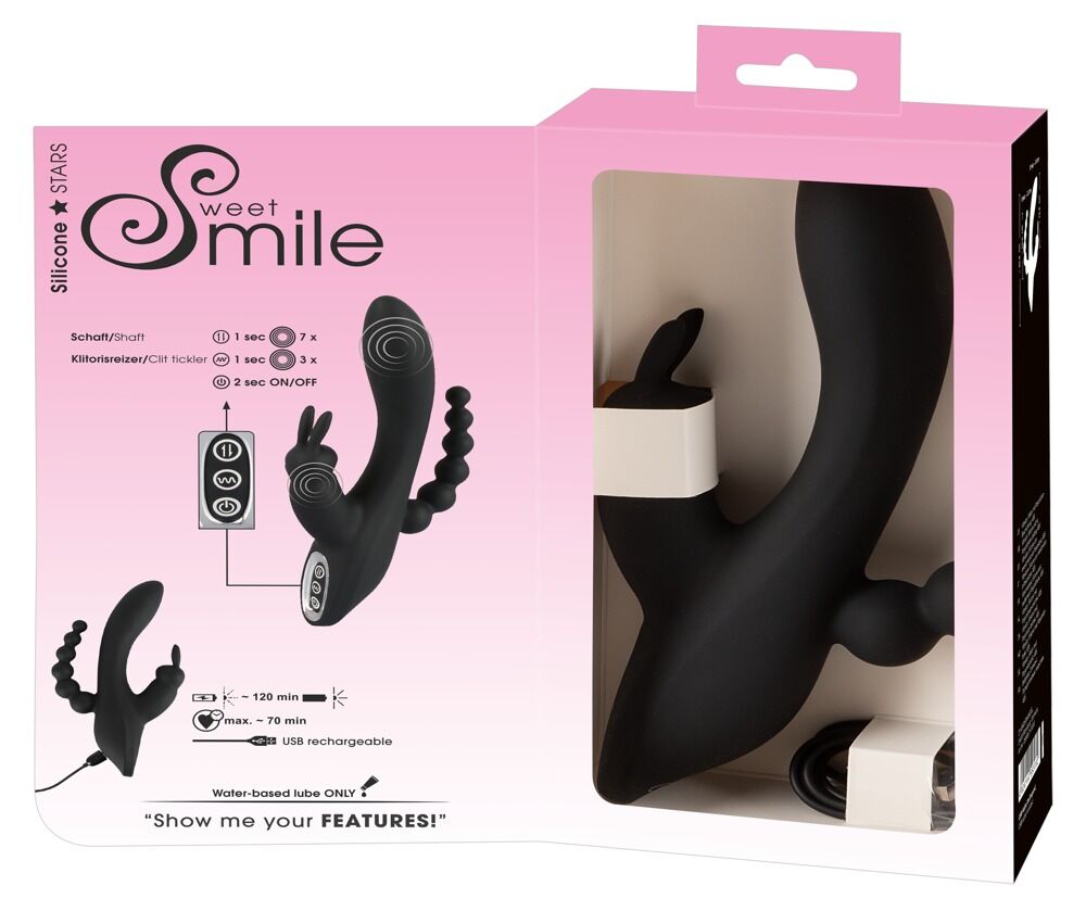 Trippel G-Punkt Vibrator fra Sweet Smile