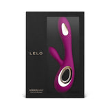 LELO Soraya Wave lilla rabbitvibrator i silkemyk silikon, vist i elegant svart emballasje.