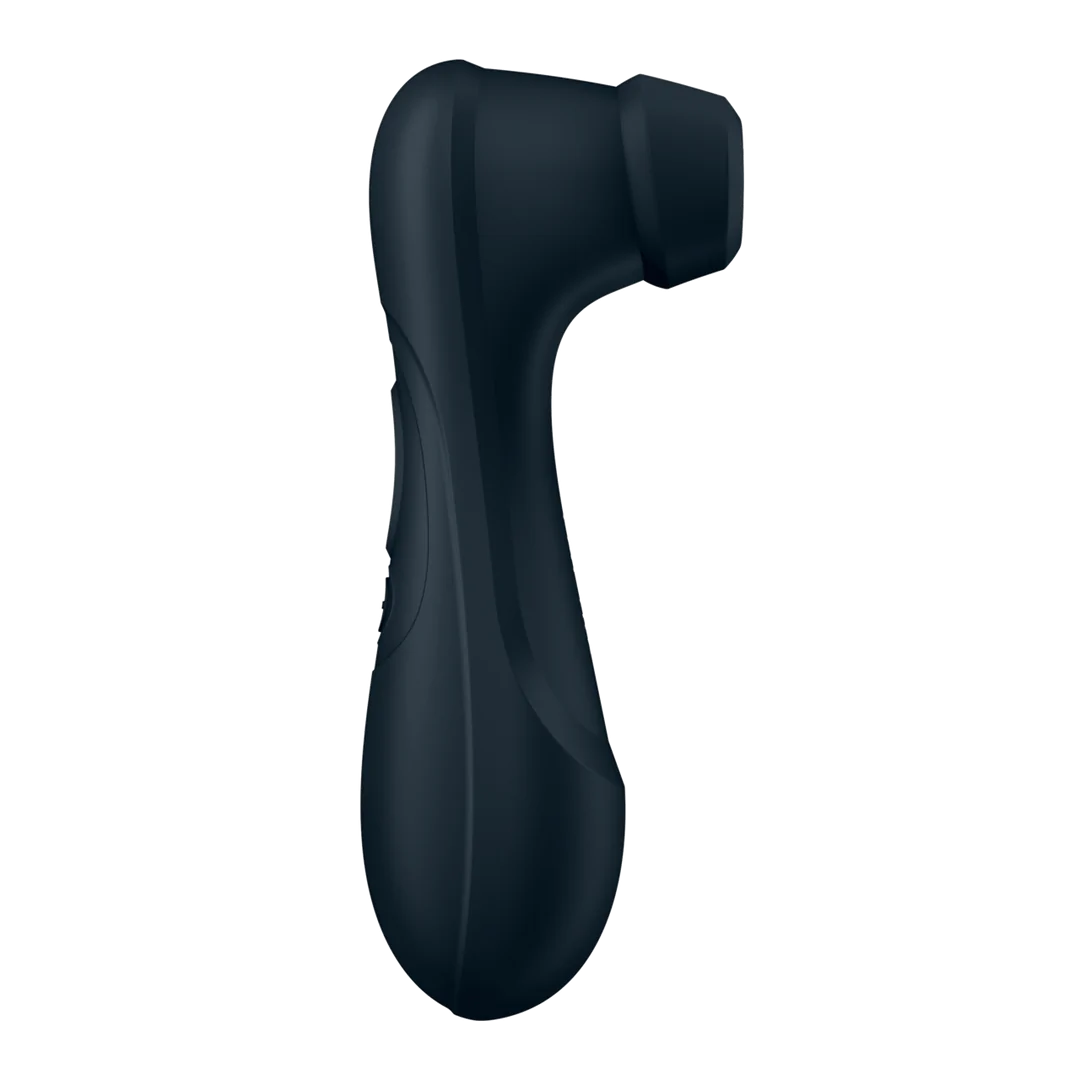 Svart Satisfyer Pro 2 Generasjon 3 luftpulsvibrator i silkemyk silikon med ergonomisk design.