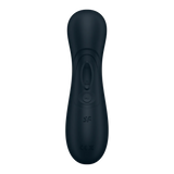 Svart Satisfyer Pro 2 Generation 3 luftpulsvibrator i silkemyk silikon med ergonomisk design og kontrollknapper.
