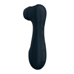 Svart Satisfyer Pro 2 Generation 3 luftpulsvibrator i silkemyk silikon med ergonomisk design og kontrollknapper.