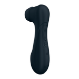 Svart Satisfyer Pro 2 Generation 3 luftpulsvibrator i silkemyk silikon med ergonomisk design og kontrollknapper.