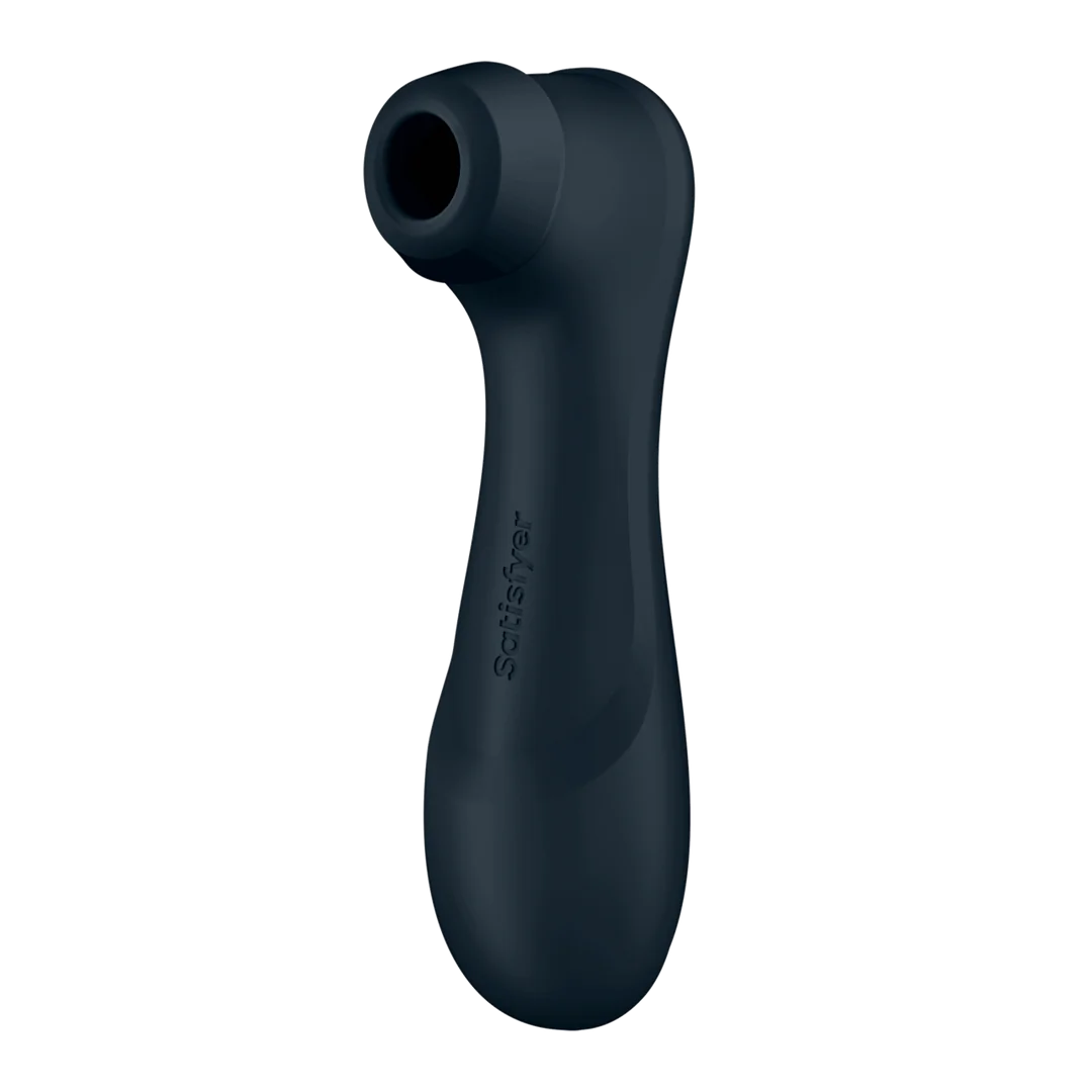 Satisfyer Pro 2 Generasjon 3 svart luftpulsvibrator i silkemyk medisinsk silikon.