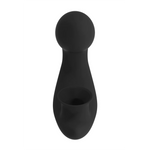 Svart, matt silikon vibrator med G-punktstimulering og Sonic Pulse-teknologi.