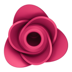 Satisfyer Pro 2 Modern Rose lufttrykksvibrator i mørk rosa, med blomsterlignende design.