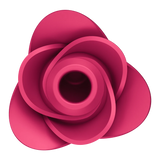 Satisfyer Pro 2 Modern Rose lufttrykksvibrator i mørk rosa, med blomsterlignende design.