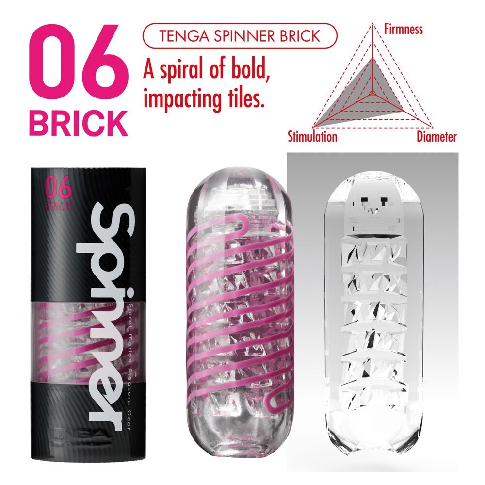 Tenga Spinner Masturbator BRICK 06