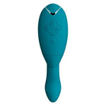Womanizer DUO 2 rabbitvibrator i dyp grønn med Pleasure Air-teknologi og G-punktstimulering.