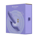 Womanizer Duo 2 lilla rabbitvibrator med Pleasure Air-teknologi og G-punktstimulering i lilla eske.