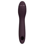 Womanizer OG G-punktvibrator i burgunderrød silikon med Pleasure Air-teknologi og kontrollknapper.