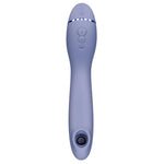 Womanizer OG lilla vibrator med Pleasure Air-teknologi, silikonoverflate og kontrollknapper.