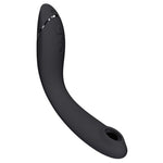 Womanizer OG sort G-punktvibrator med Pleasure Air-teknologi og kontrollknapper.