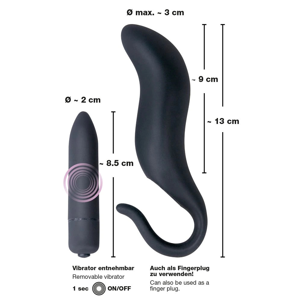 Vibrerende AnalPlug fra Black Velvets