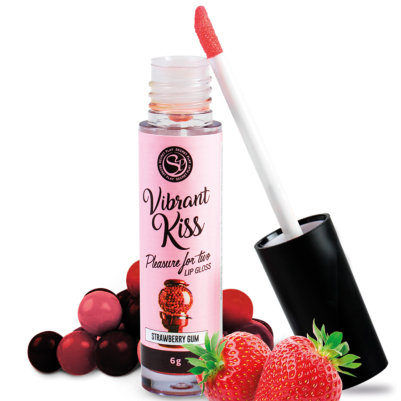 LipGloss Vibrant Kiss Strawberry Gum fra Secret Play