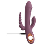 Slim Triple Rabbitvibrator - Plum