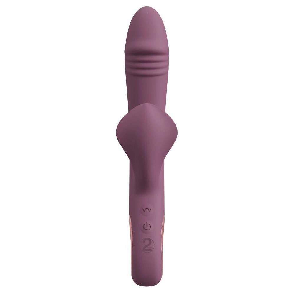 Slim Triple Rabbitvibrator - Plum