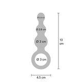 The Stuffer 3-Balls Silikon AnalPlugg fra Buttocks