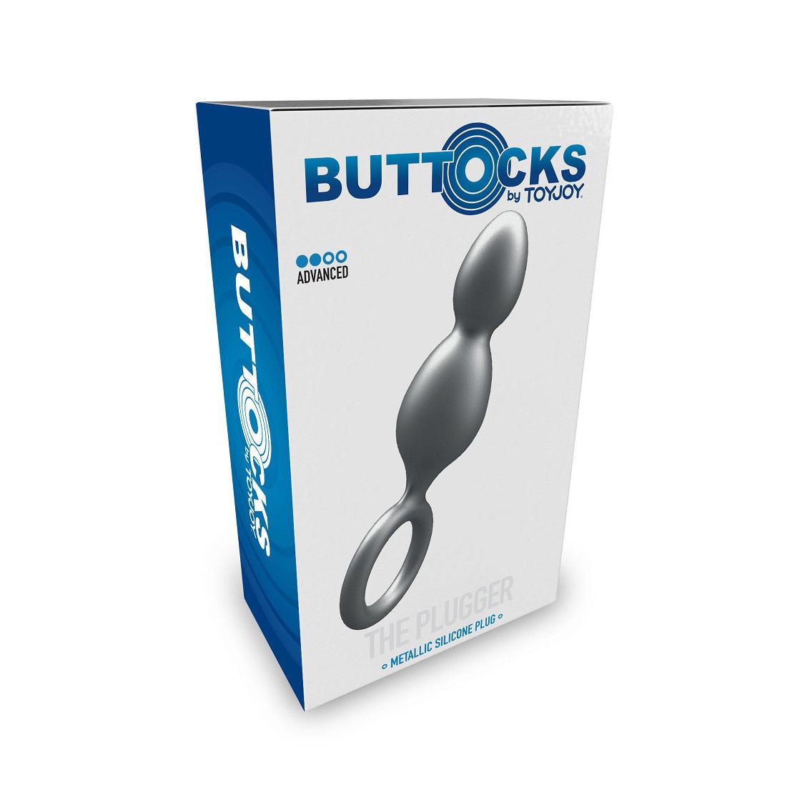 The Plugger 2-Balls Silikon AnalPlugg fra Buttocks