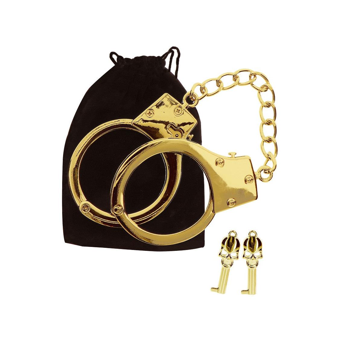 Taboom Bondage in Luxury Gold Plated BDSM Handcuffs