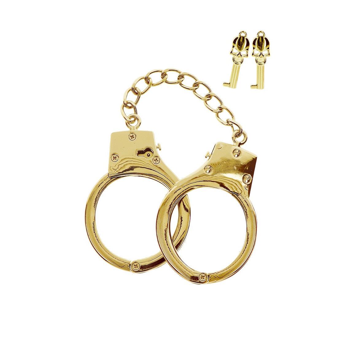 Taboom Bondage in Luxury Gold Plated BDSM Handcuffs