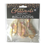 Glitterati Penis-Konfetti Ballonger