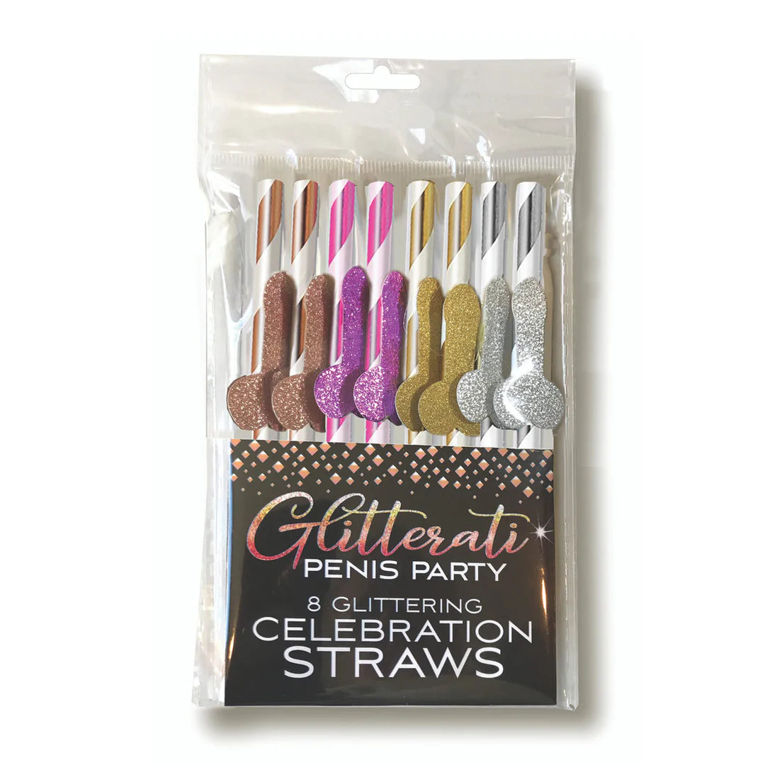 Glitterati Penis Party Cocktail Sugerør