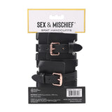 Sportsheets - S&M Brat Handcuffs Black