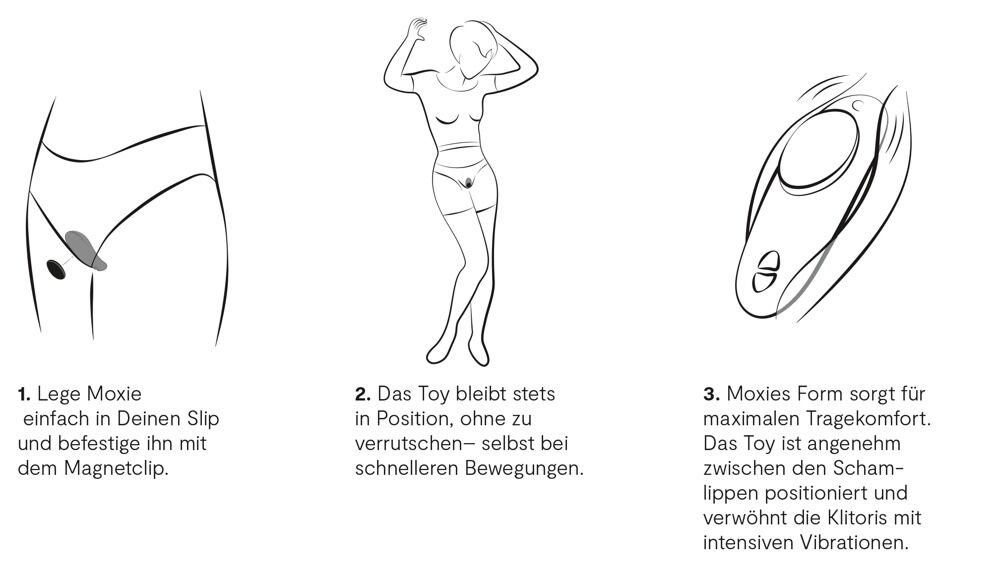 Moxie+ Trusevibrator fra We-Vibe i Forførende Sort