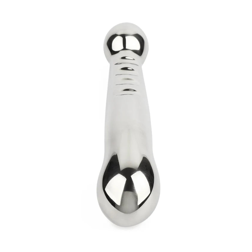 Elegant Eleven 17,5 cm presis ståldildo med speilblank overflate og ergonomisk design.